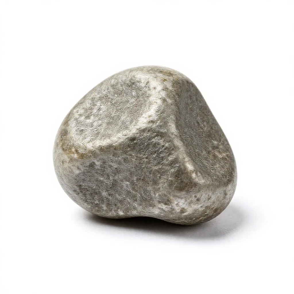 Sialolith isolated on a white background