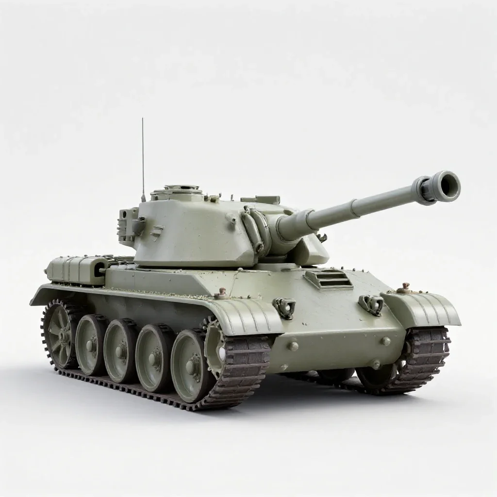 Tank shell isolated on a white background