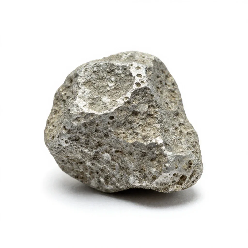 Xenolith isolated on a white background