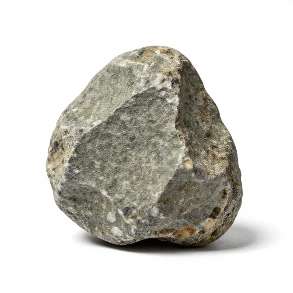 Achondrite isolated on a white background