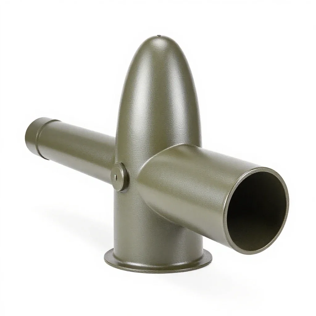 Artillery shell isolated on a white background