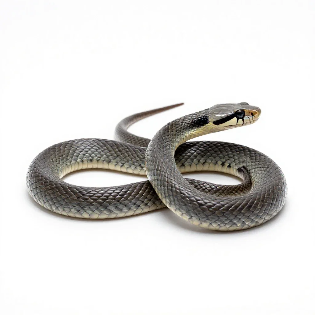 Krait isolated on a white background