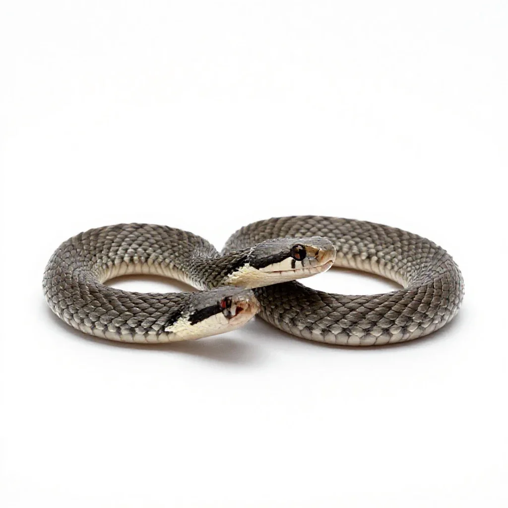 Massasauga isolated on a white background