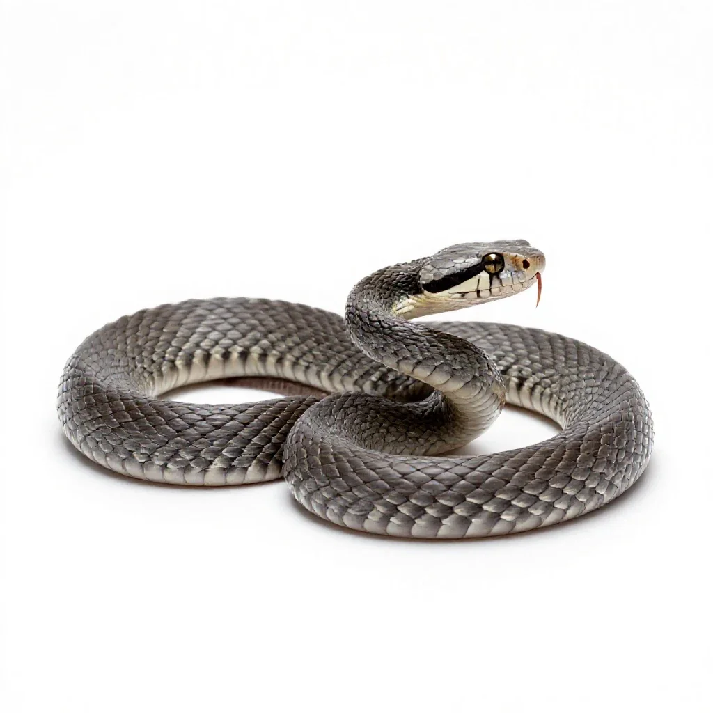 Pit viper isolated on a white background