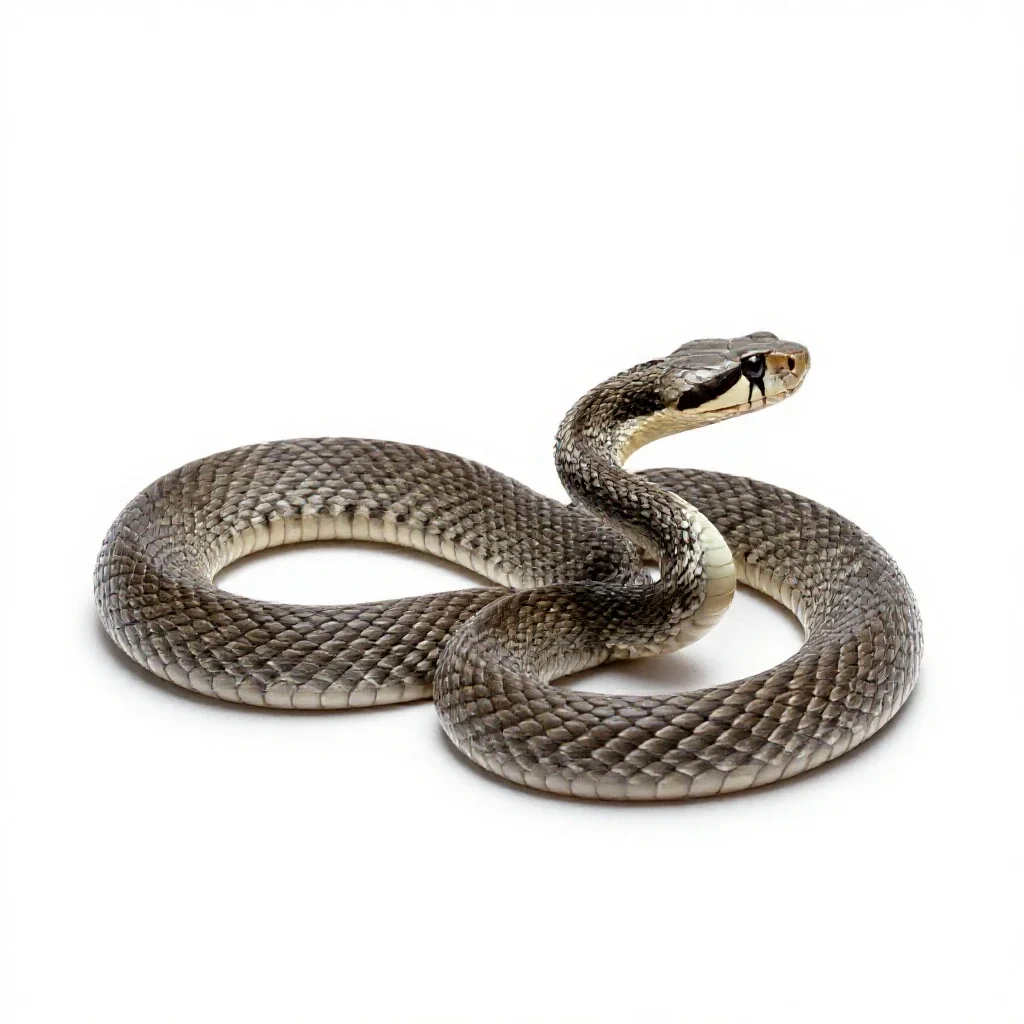 Speckled rattlesnake isolated on a white background
