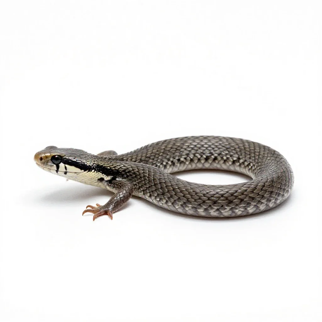 Adder isolated on a white background