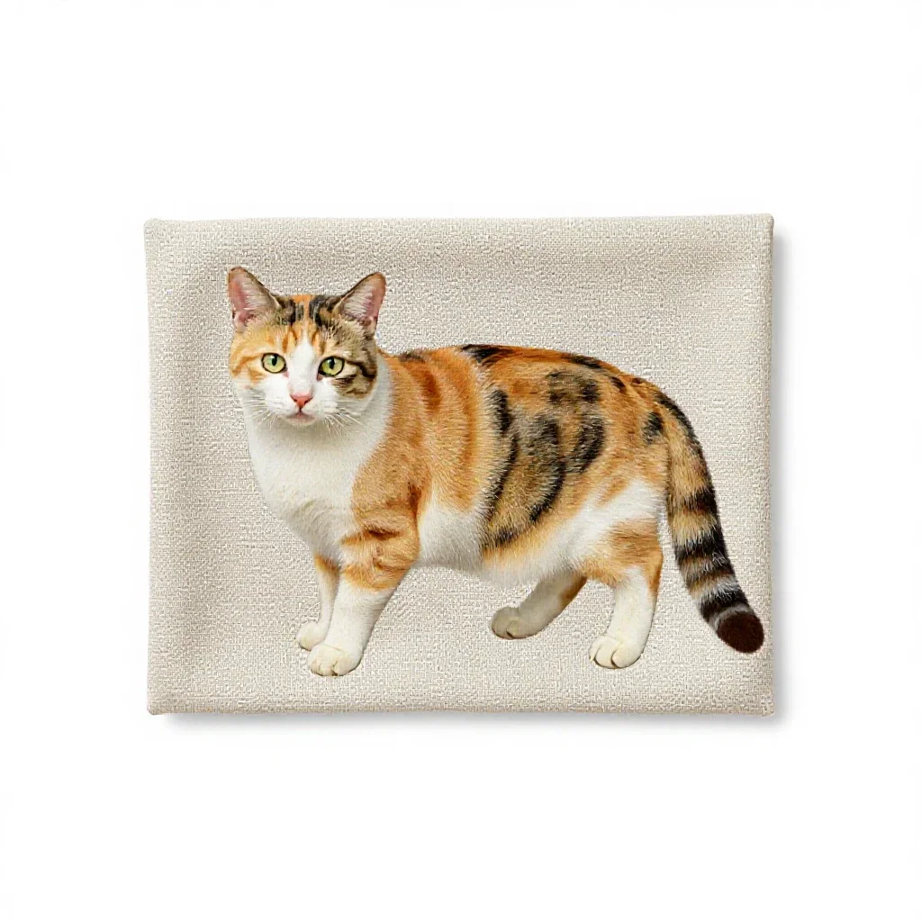 Calico isolated on a white background