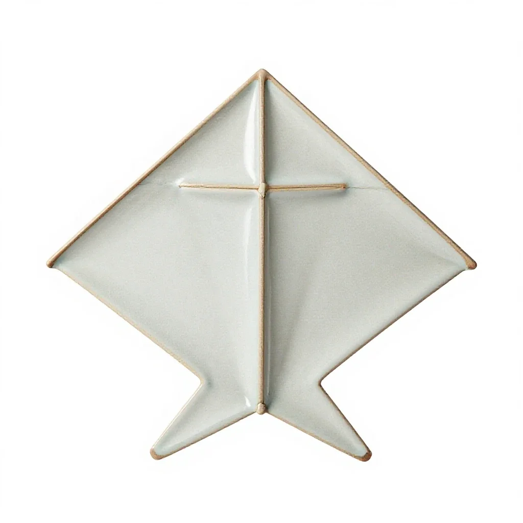 Box kite isolated on a white background