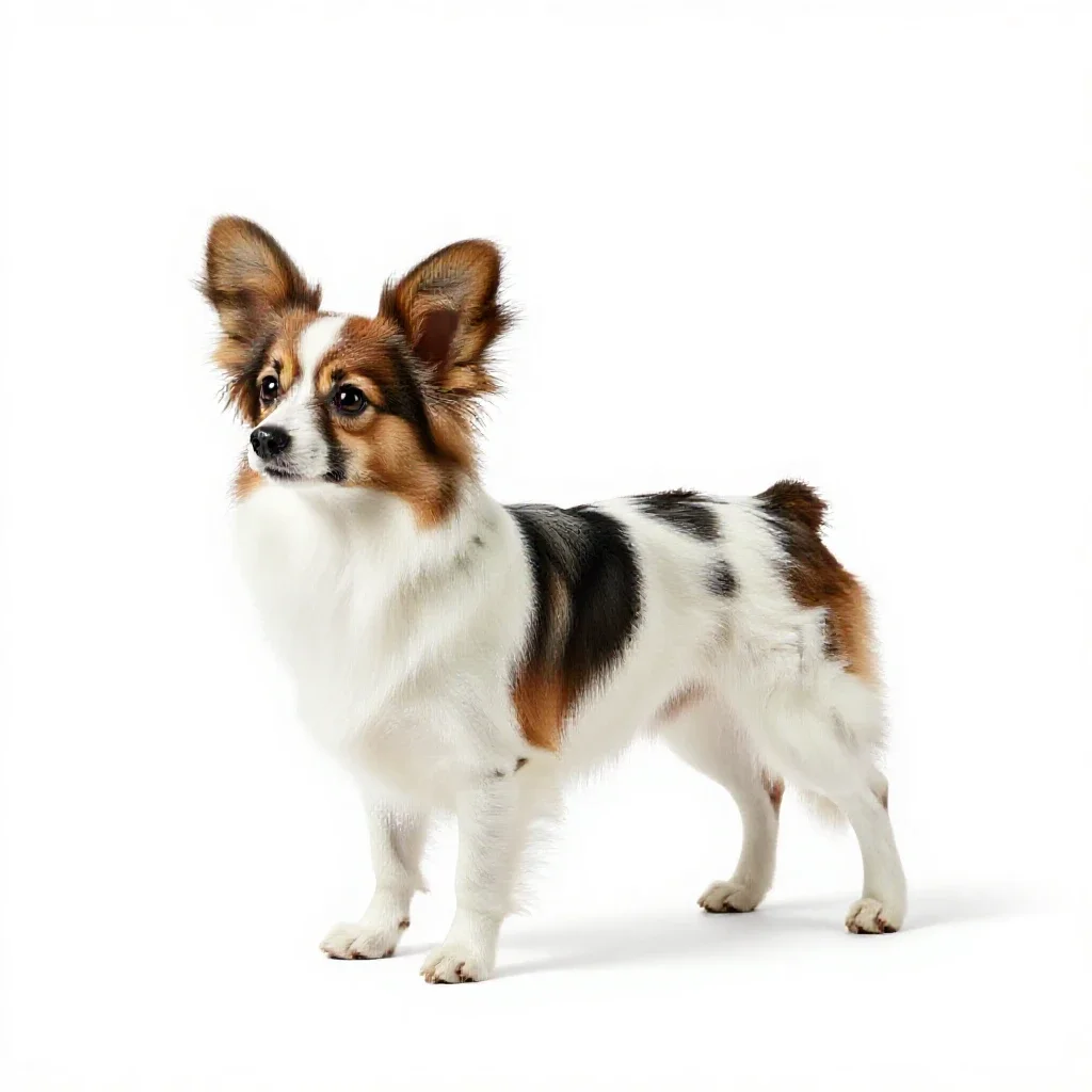 Papillon isolated on a white background