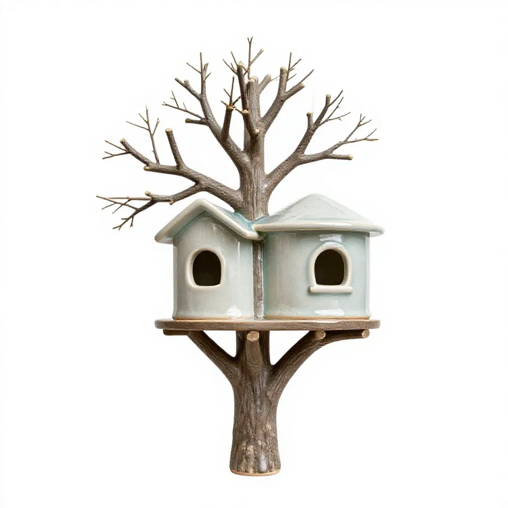 Tree house isolated on a white background