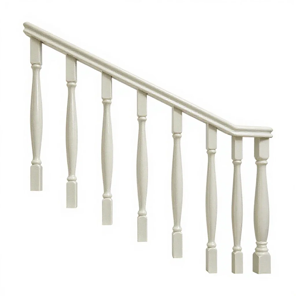 Bannister isolated on a white background