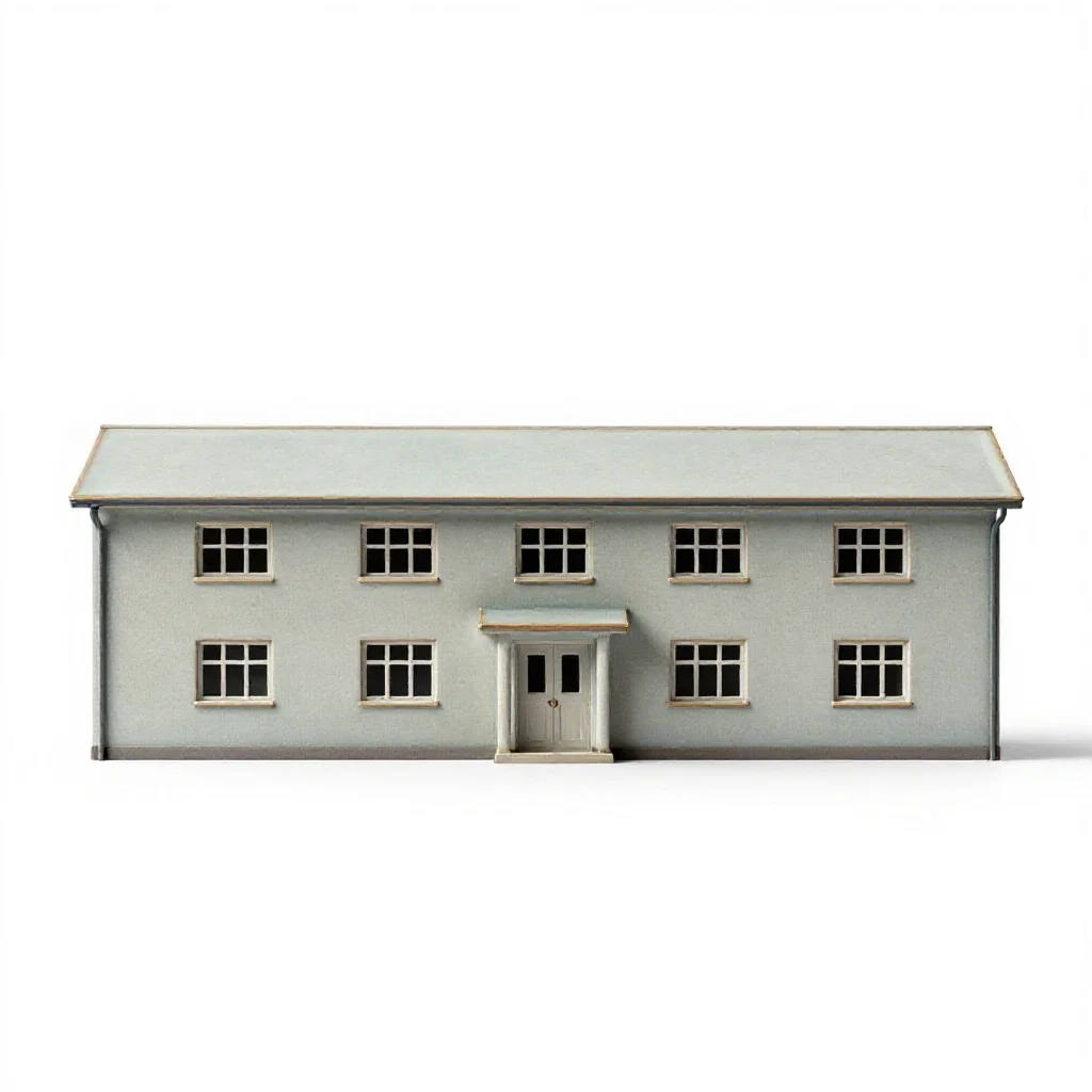 Barrack isolated on a white background