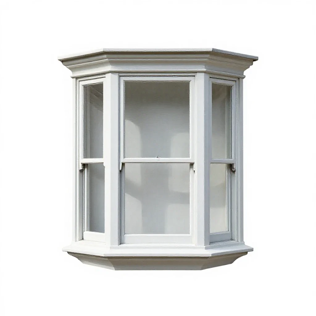Bay window isolated on a white background
