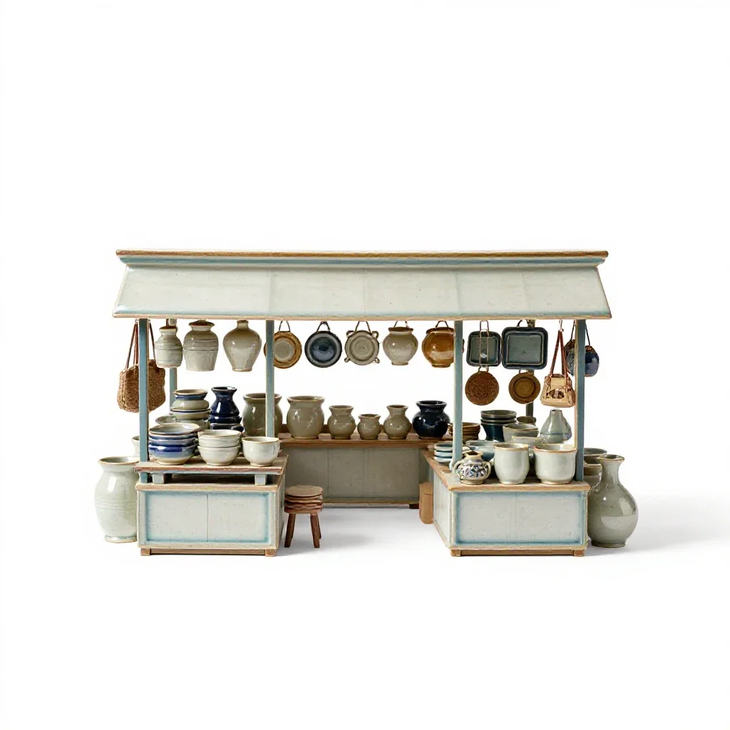 Bazaar isolated on a white background