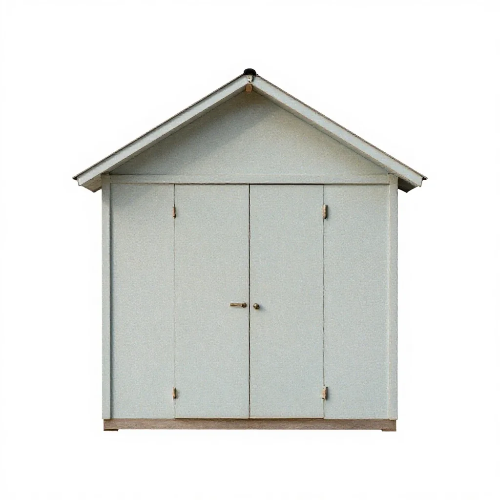 Beach house isolated on a white background