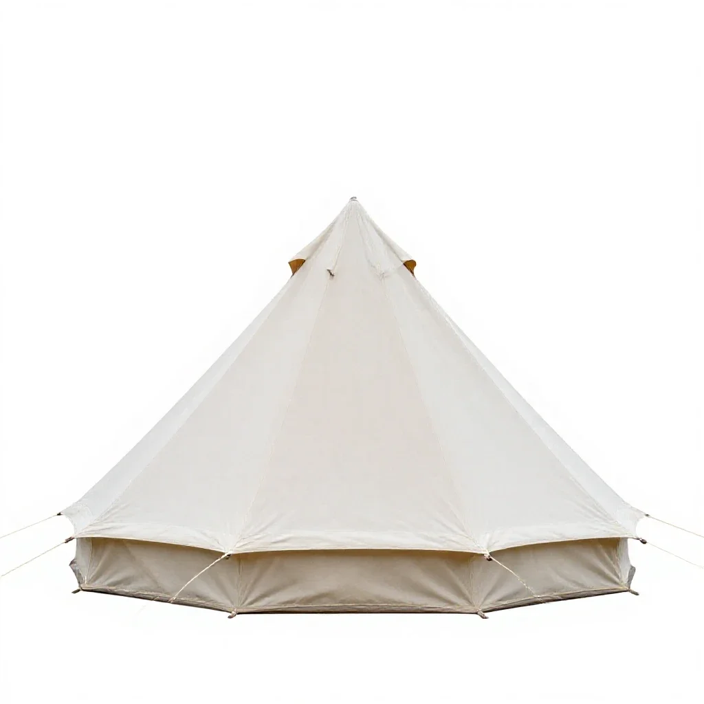 Bell tent isolated on a white background