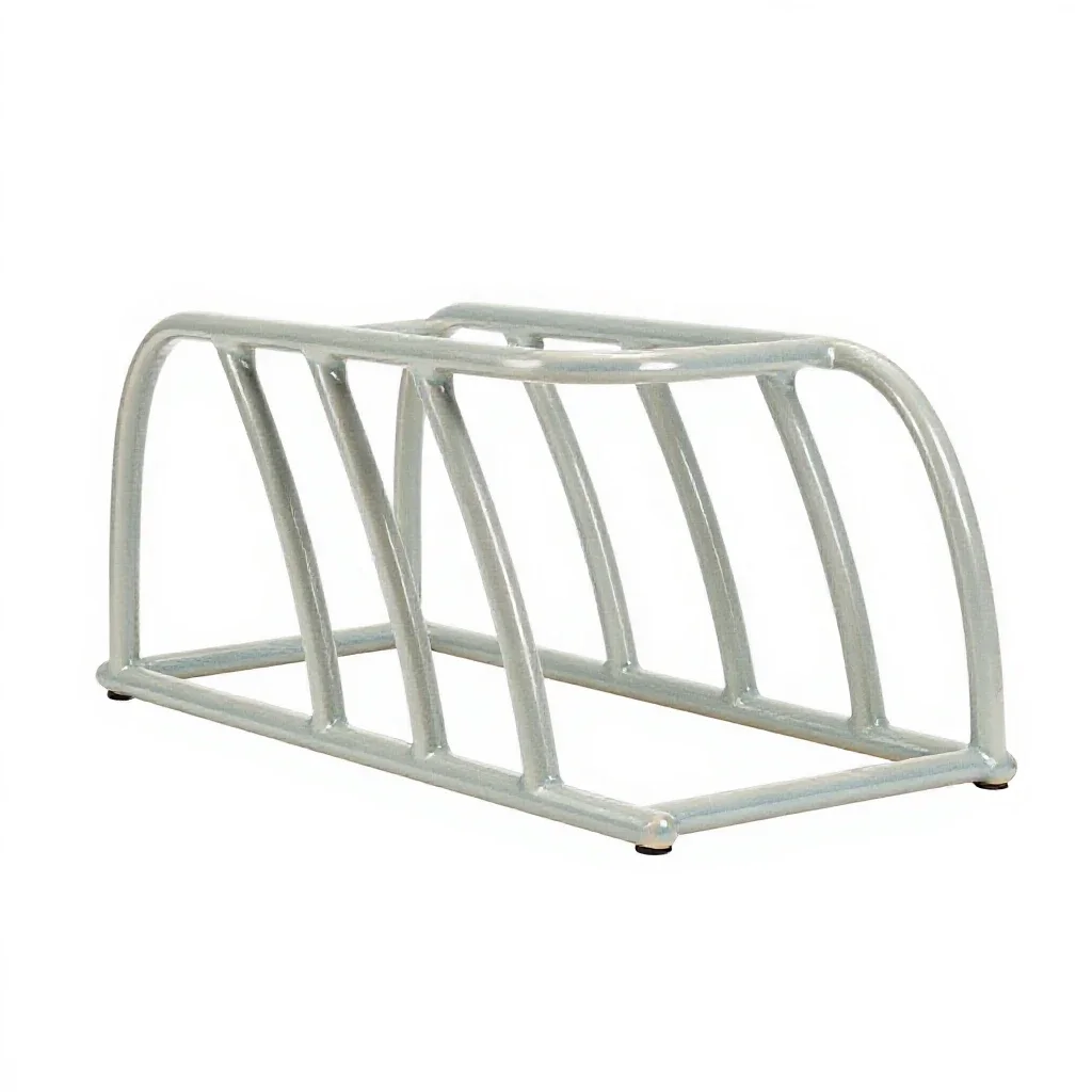 Bicycle rack isolated on a white background