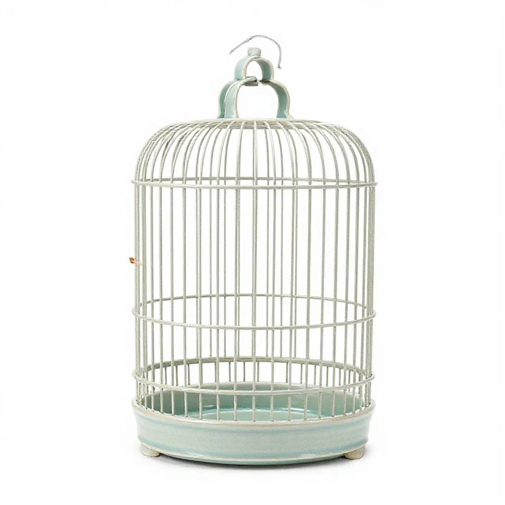 Birdcage isolated on a white background