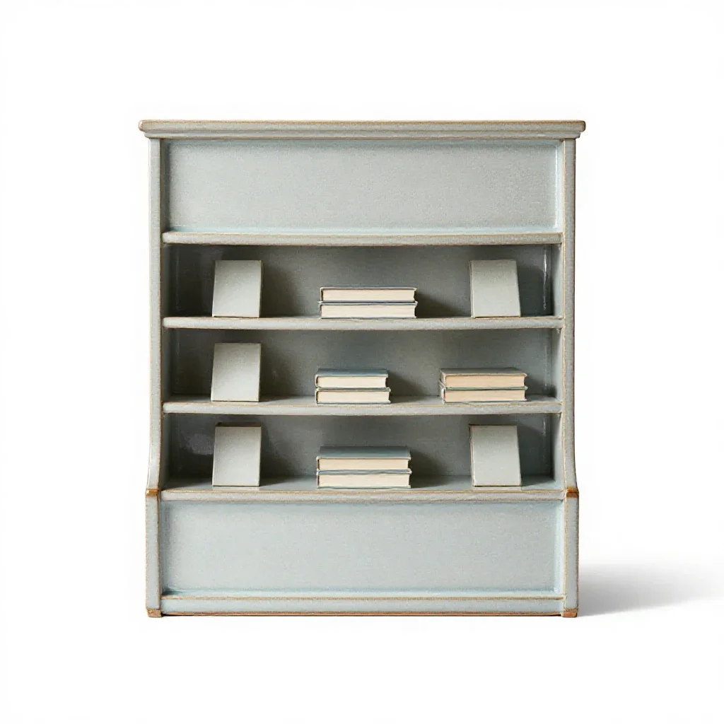 Bookshop isolated on a white background