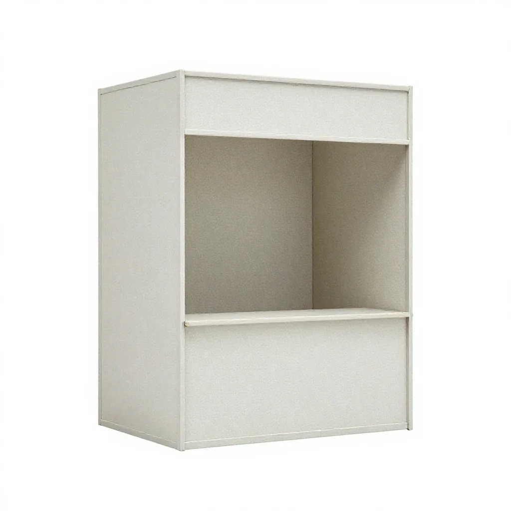 Booth isolated on a white background