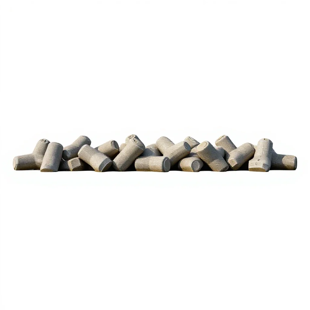 Breakwater isolated on a white background