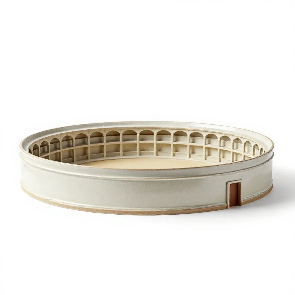 Bullring isolated on a white background