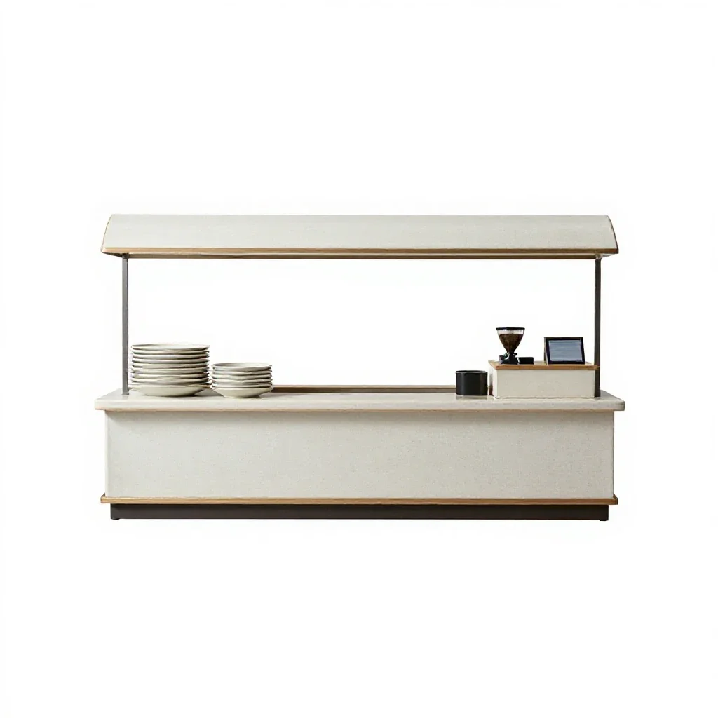 Cafeteria isolated on a white background