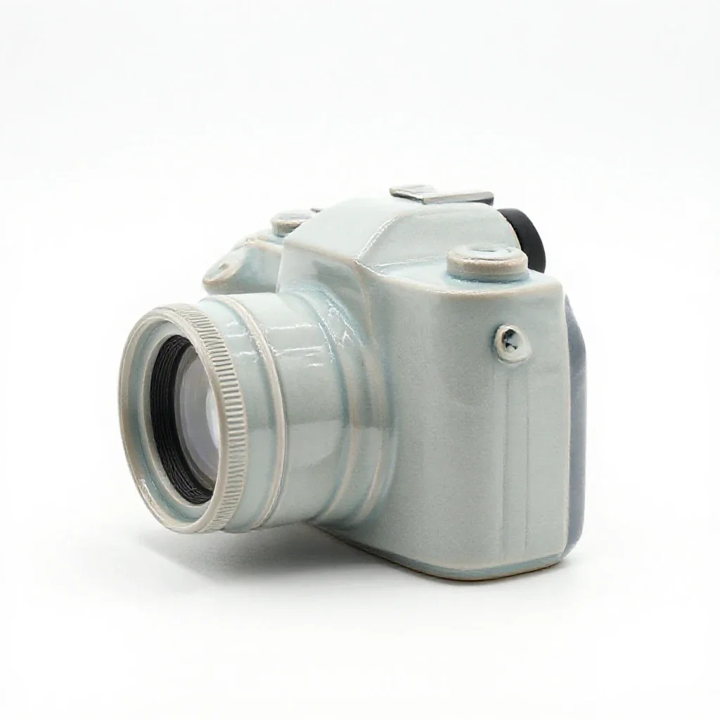 Camera obscura isolated on a white background