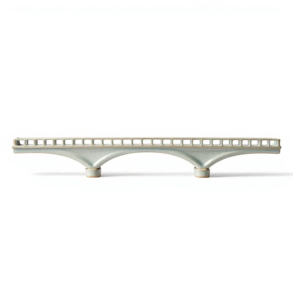 Cantilever bridge isolated on a white background