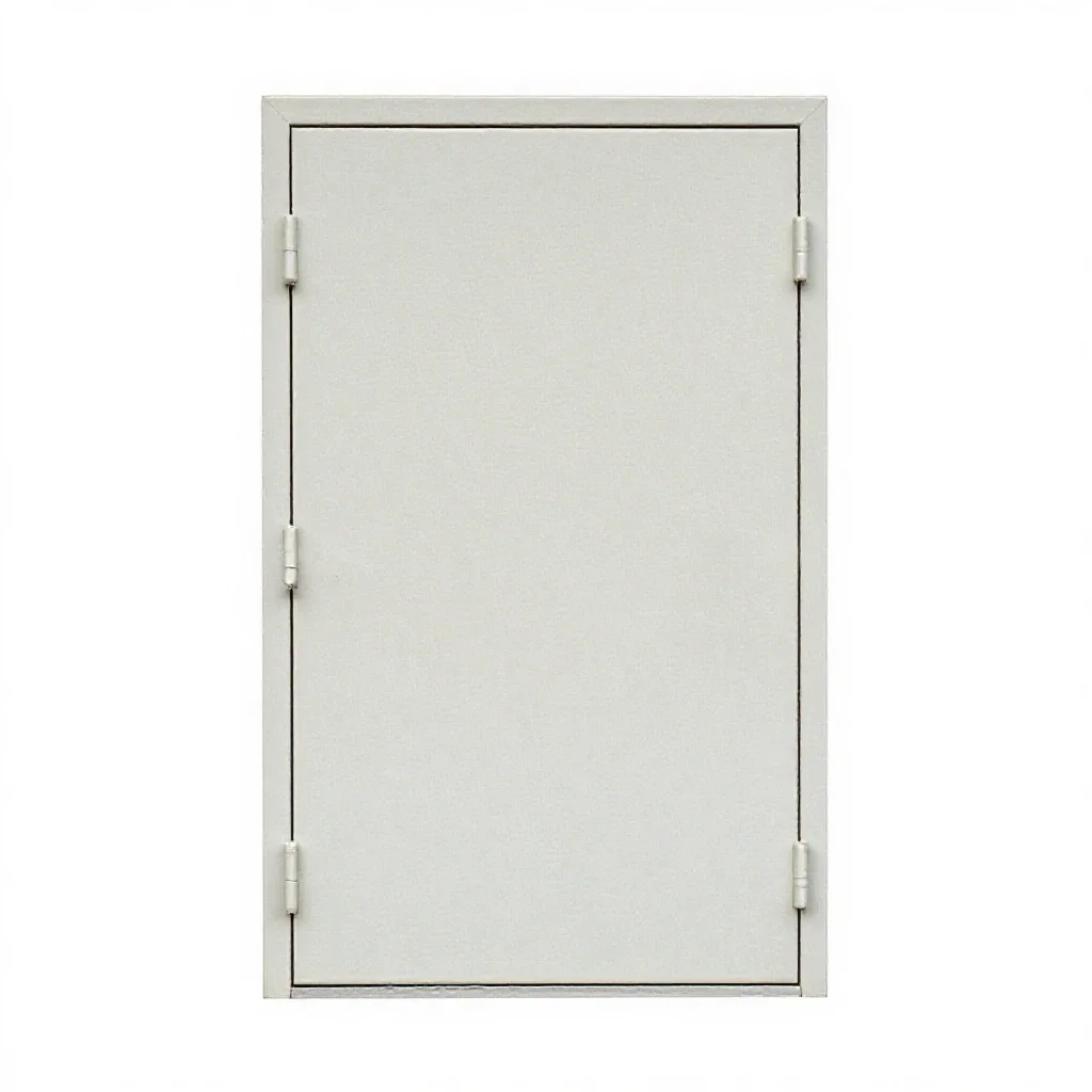 Cargo door isolated on a white background