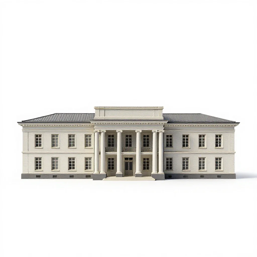 Chancellery isolated on a white background