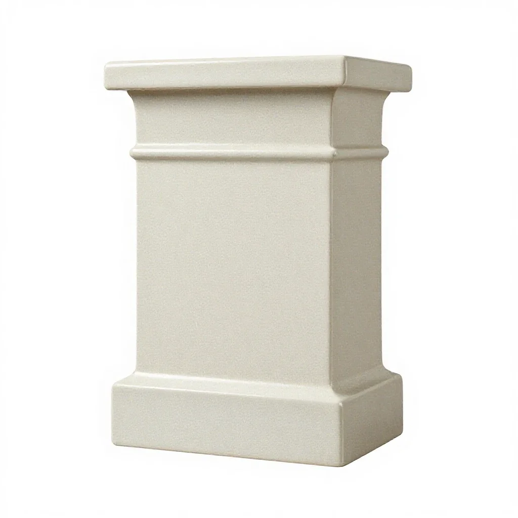 Chimney breast isolated on a white background