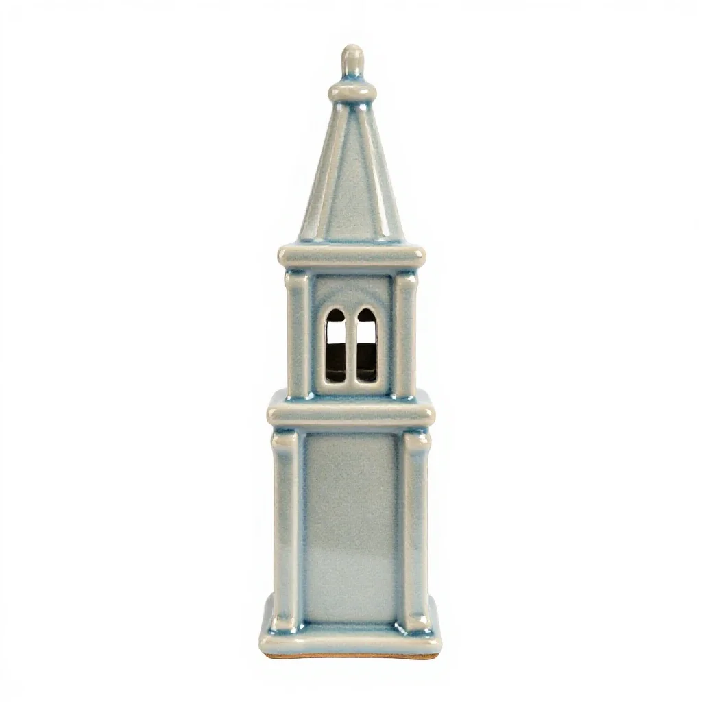 Church tower isolated on a white background