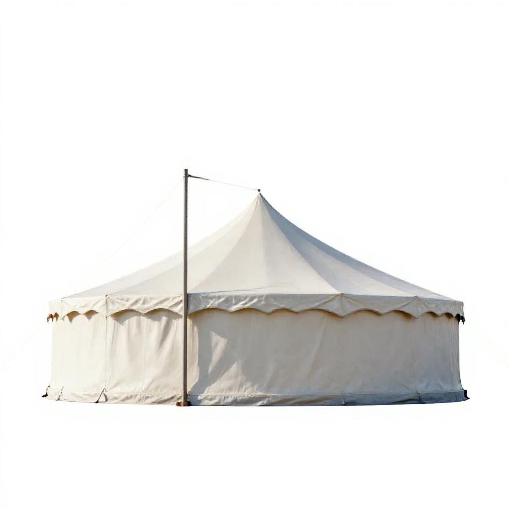 Circus tent isolated on a white background