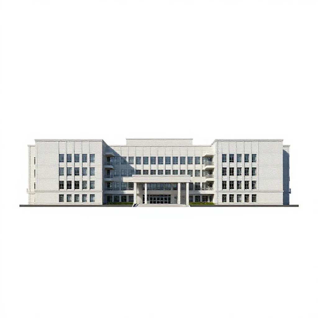 City university isolated on a white background
