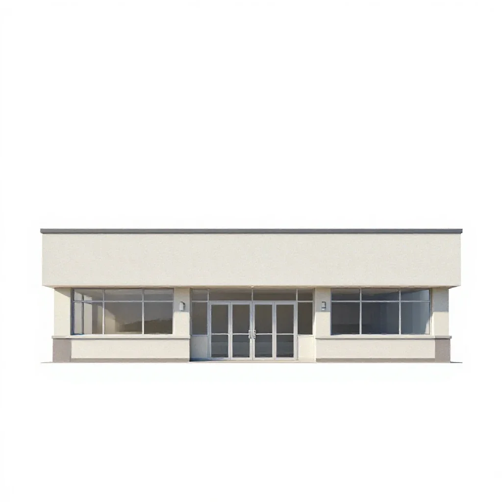Clinic isolated on a white background
