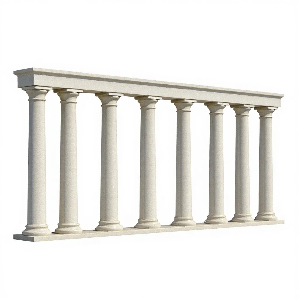 Colonnade isolated on a white background