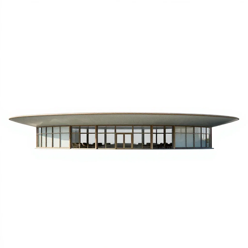 Conference center isolated on a white background