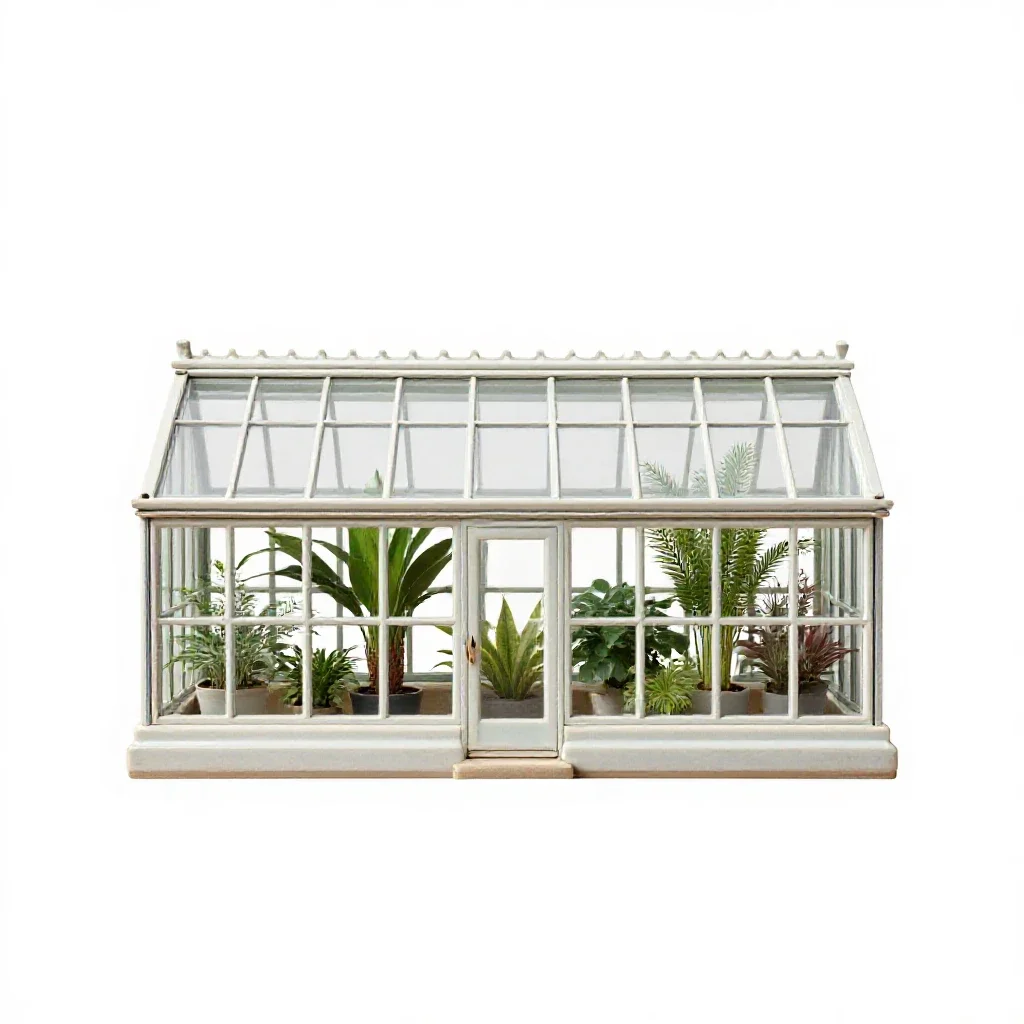 Conservatory isolated on a white background