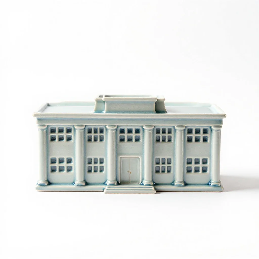 Consulate isolated on a white background