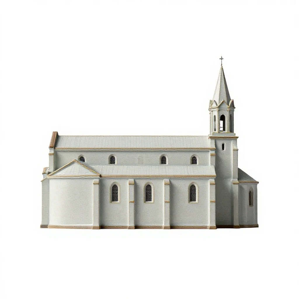 Convent isolated on a white background