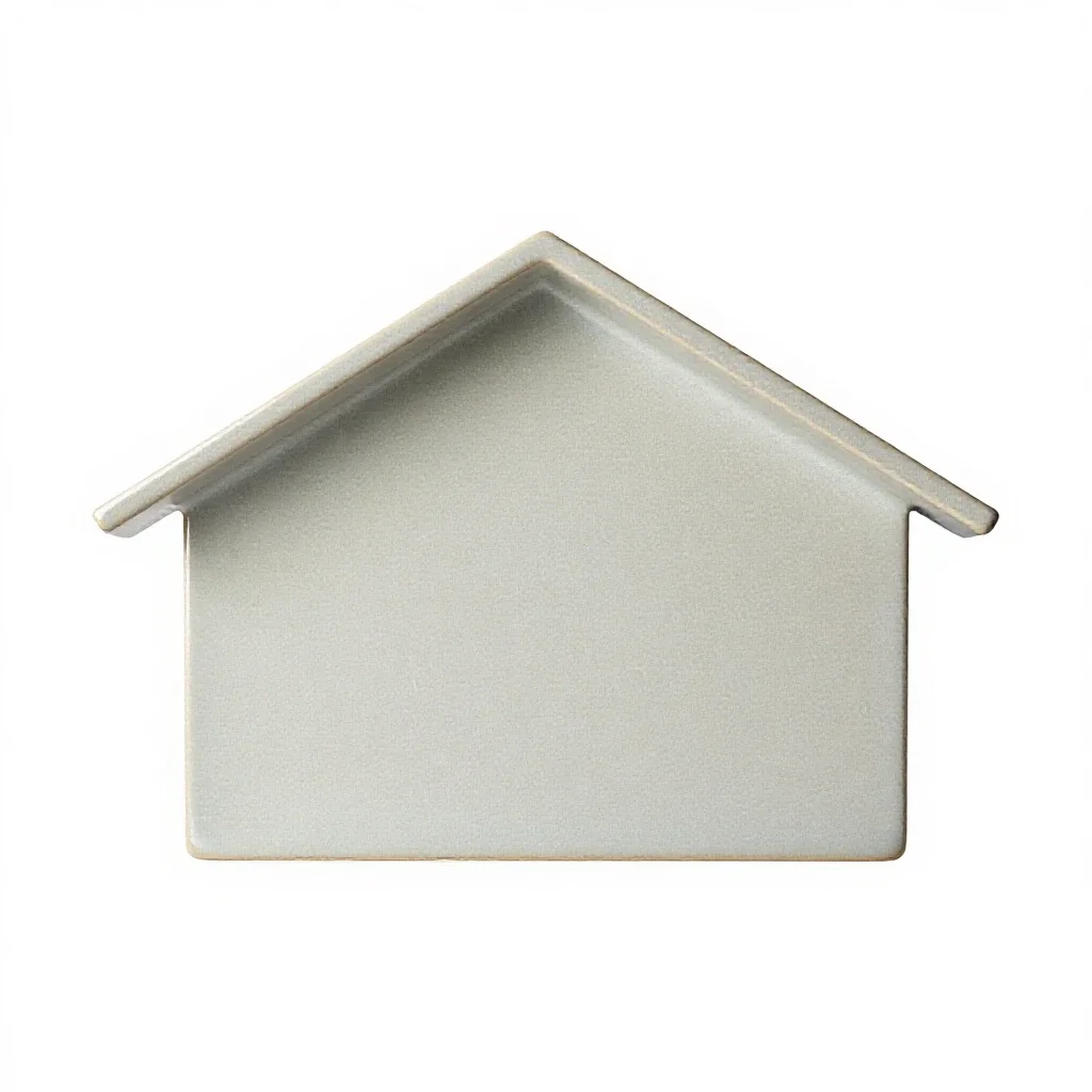 Corbie gable isolated on a white background