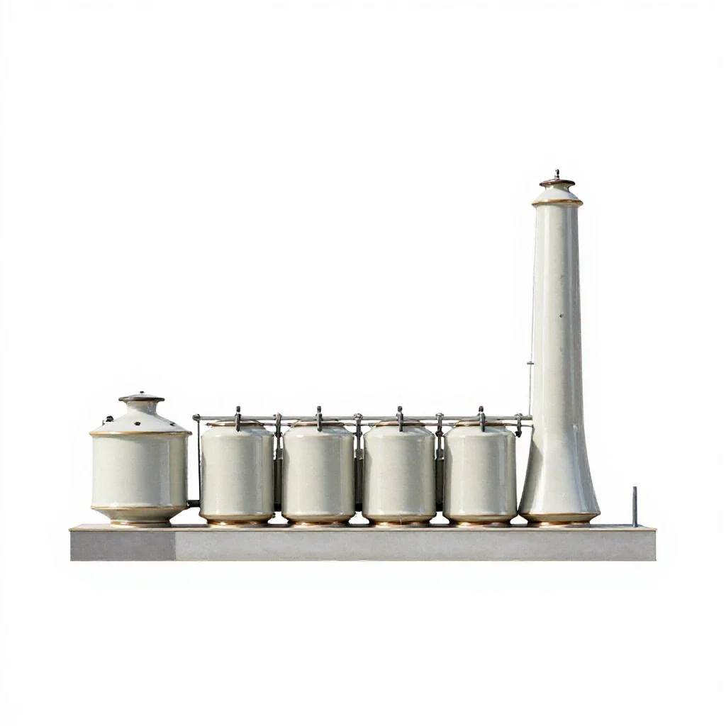 Cotton mill isolated on a white background