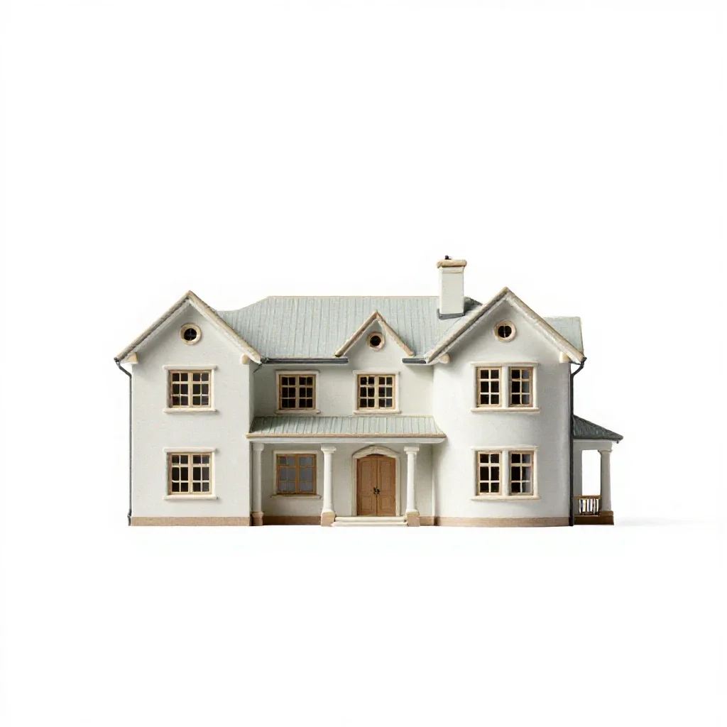 Country house isolated on a white background