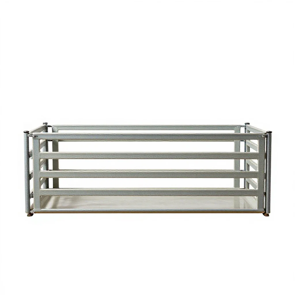 Cow pen isolated on a white background