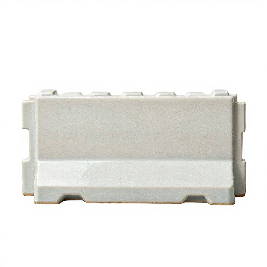Crash barrier isolated on a white background
