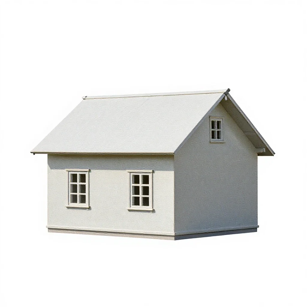 Dacha isolated on a white background