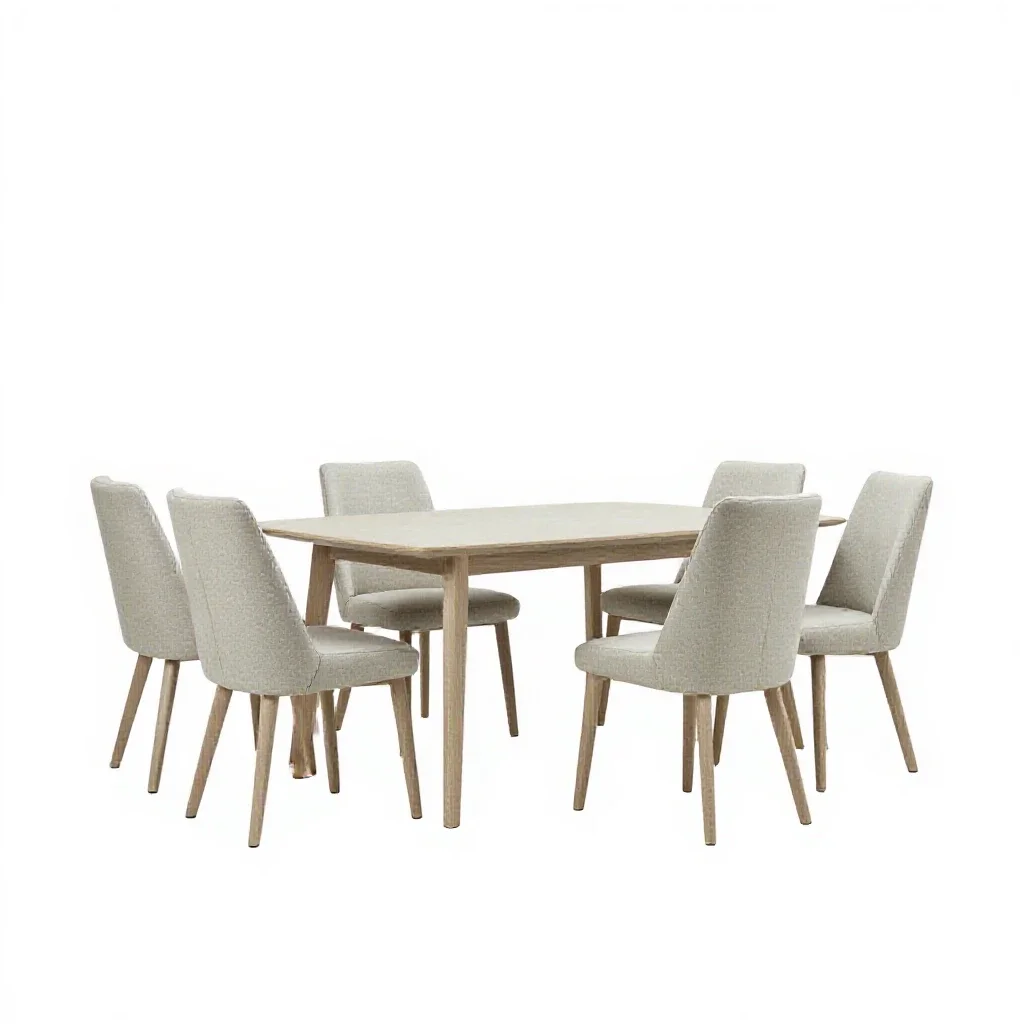 Dining room isolated on a white background