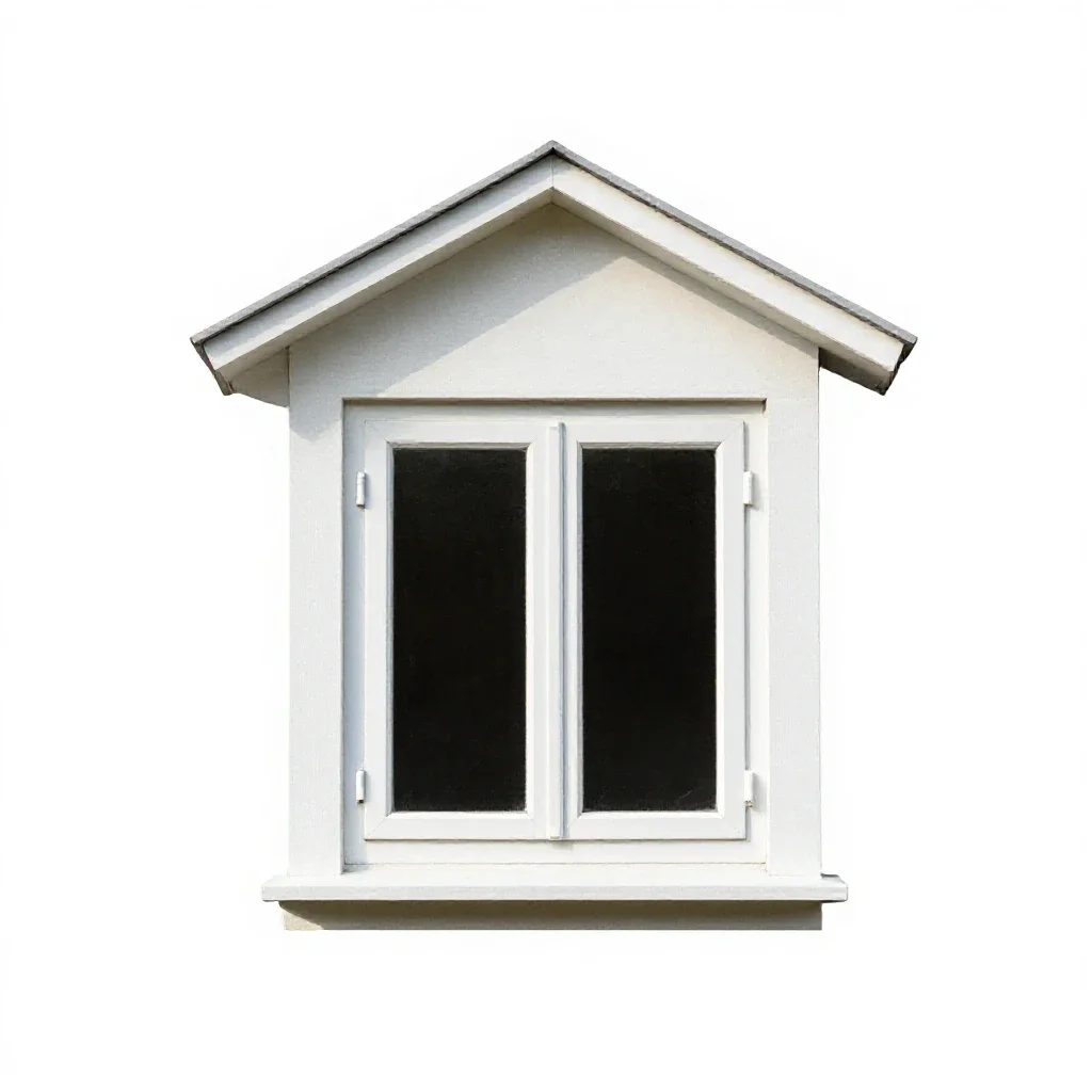 Dormer window isolated on a white background