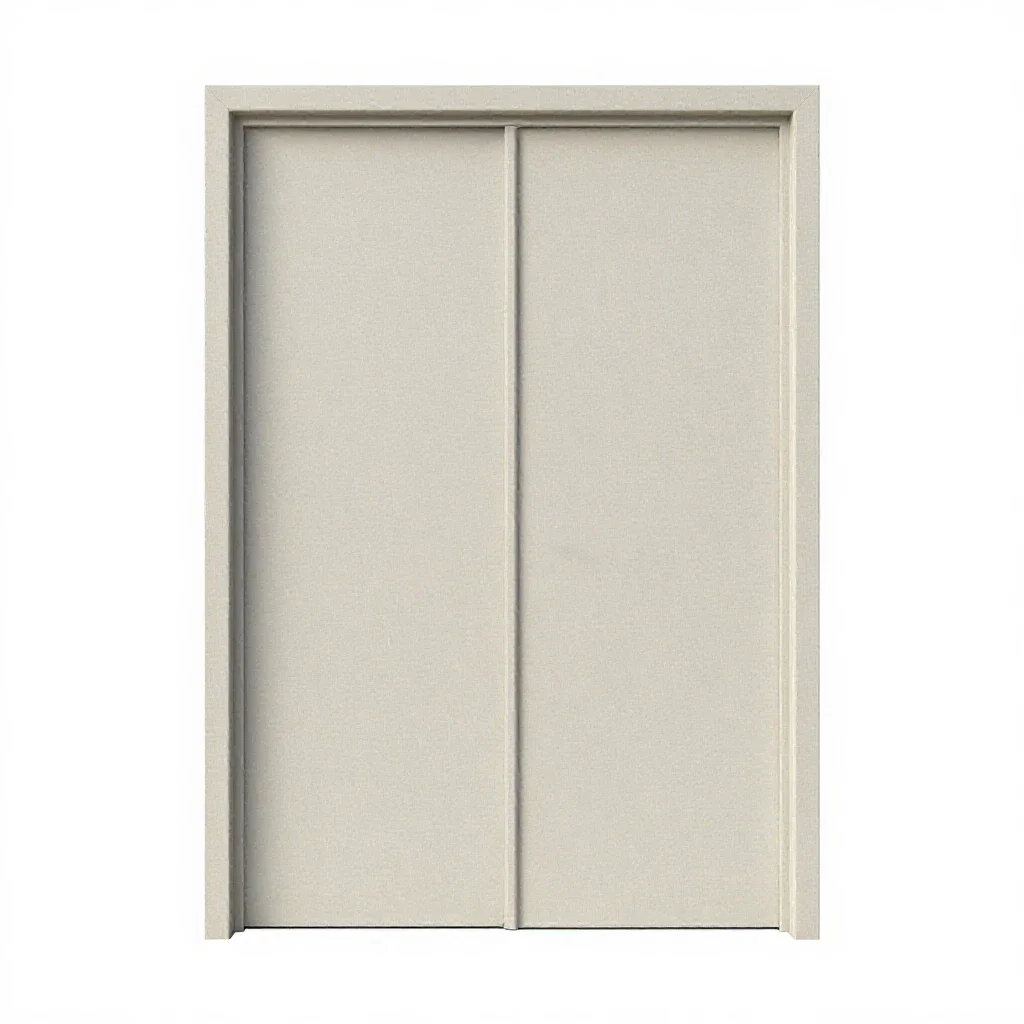 Double door isolated on a white background